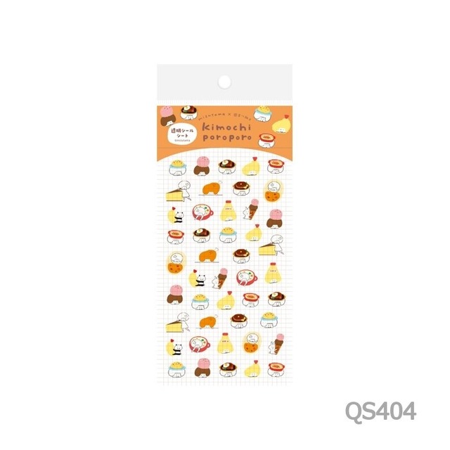 mizutama×古川紙工　レストラン（小）　透明シールシート　CA12