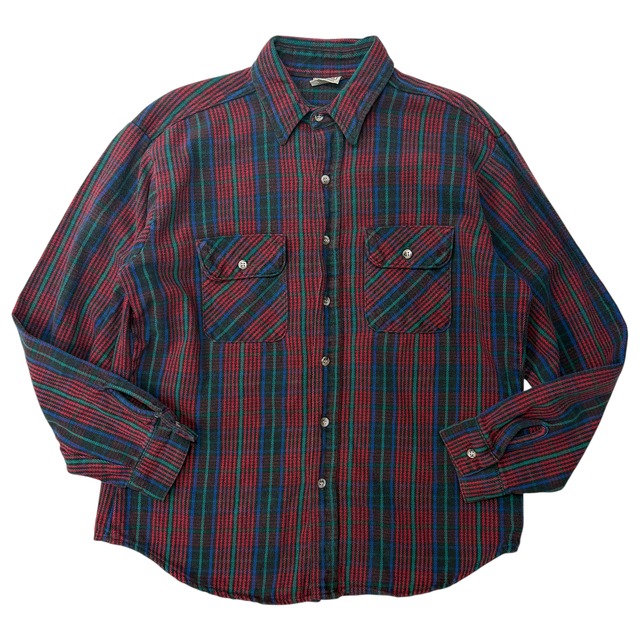 90'S Five Brother Long Sleeve Flannel Check Shirt Made in USA Men's XXL Vintage /eaa404652