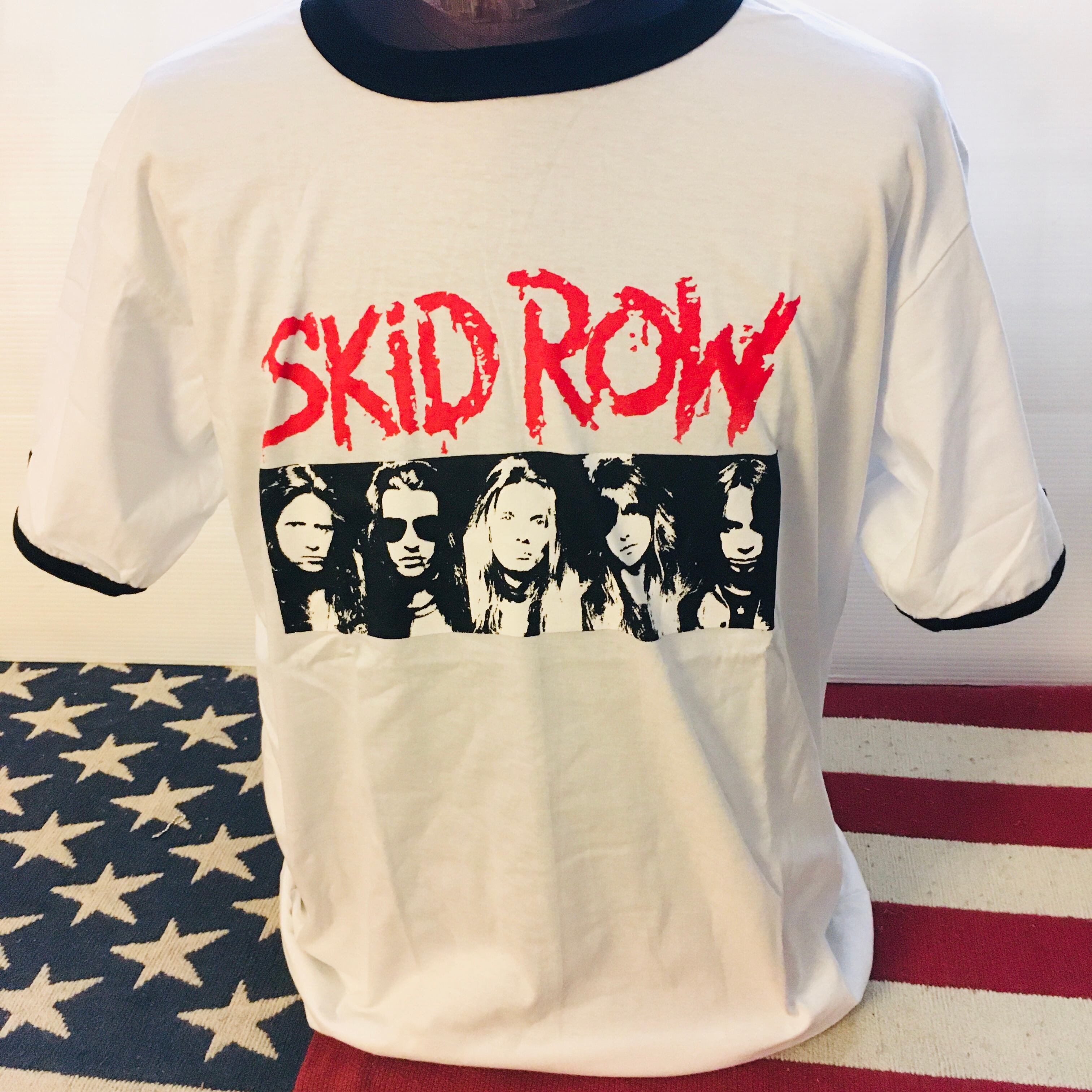 SKID 密 ROW スキッドロウ 激レア ビッグガンズ バンド シャツ