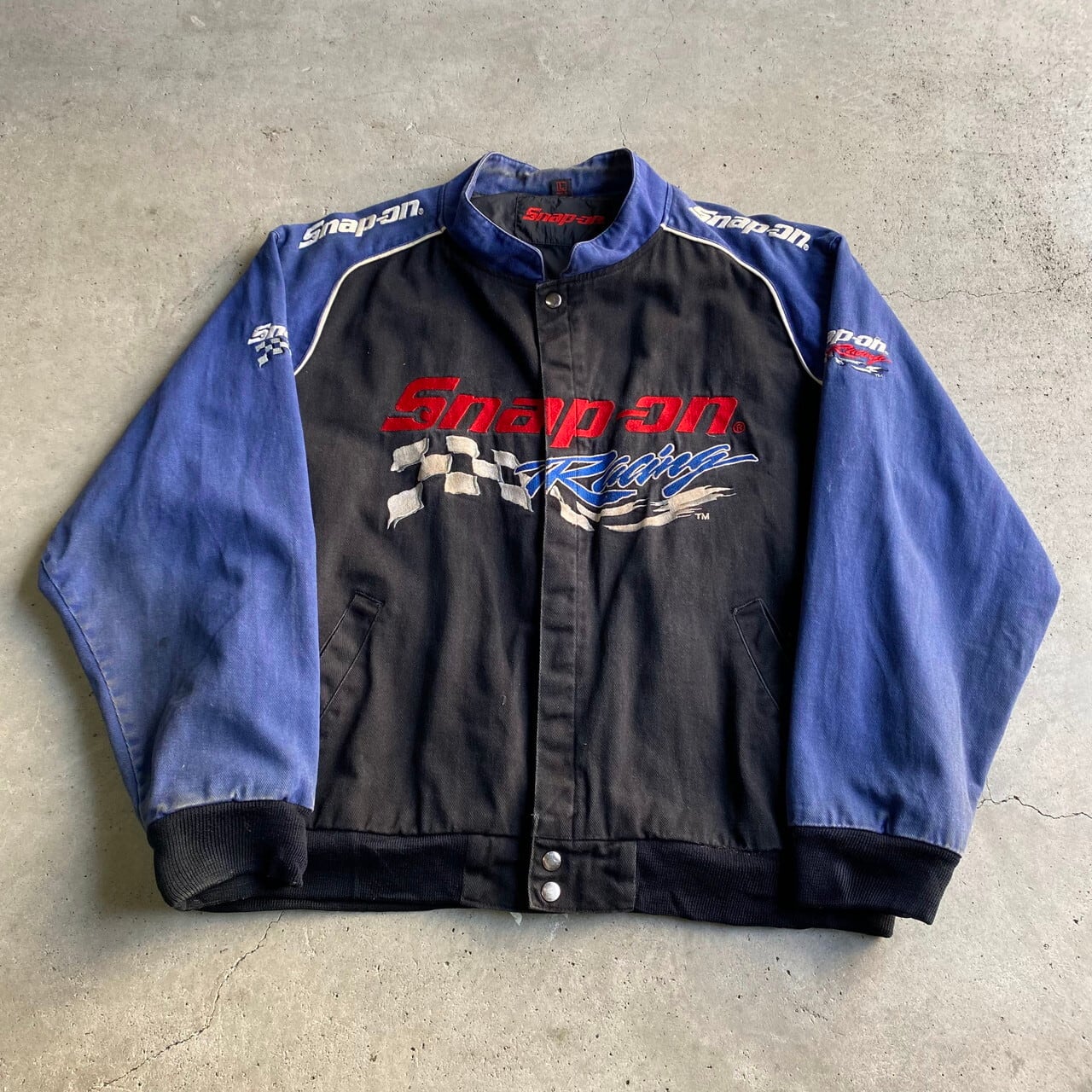 SNAP-ON 企業ロゴ 刺繍 コットン レーシングジャケット メンズXL SNAP-ON 企業ロゴ 刺繍 コットン レーシングジャケット メンズXL