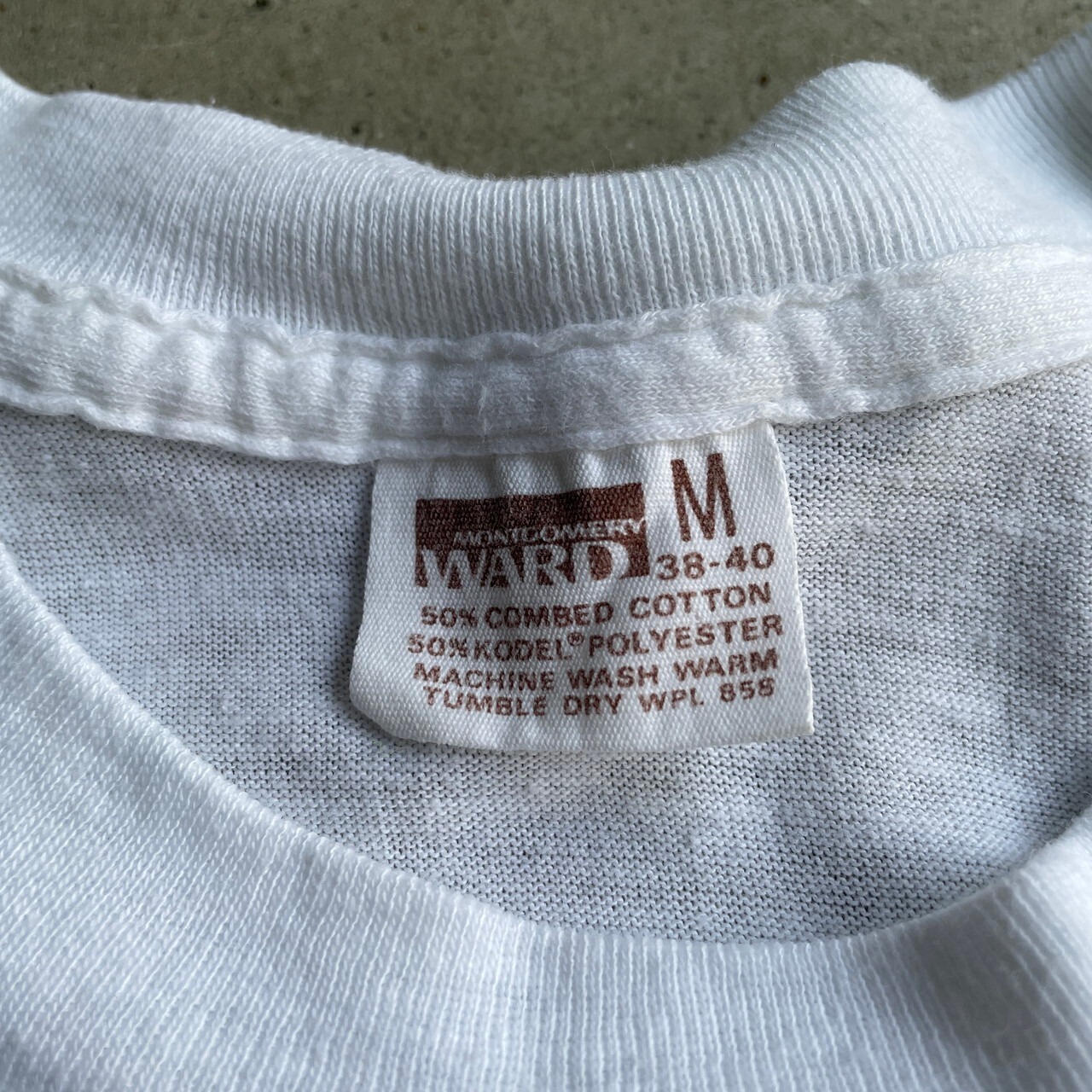 70年代 MONTGOMERY WARD モンゴメリーワード 染み込みプリントTシャツ 