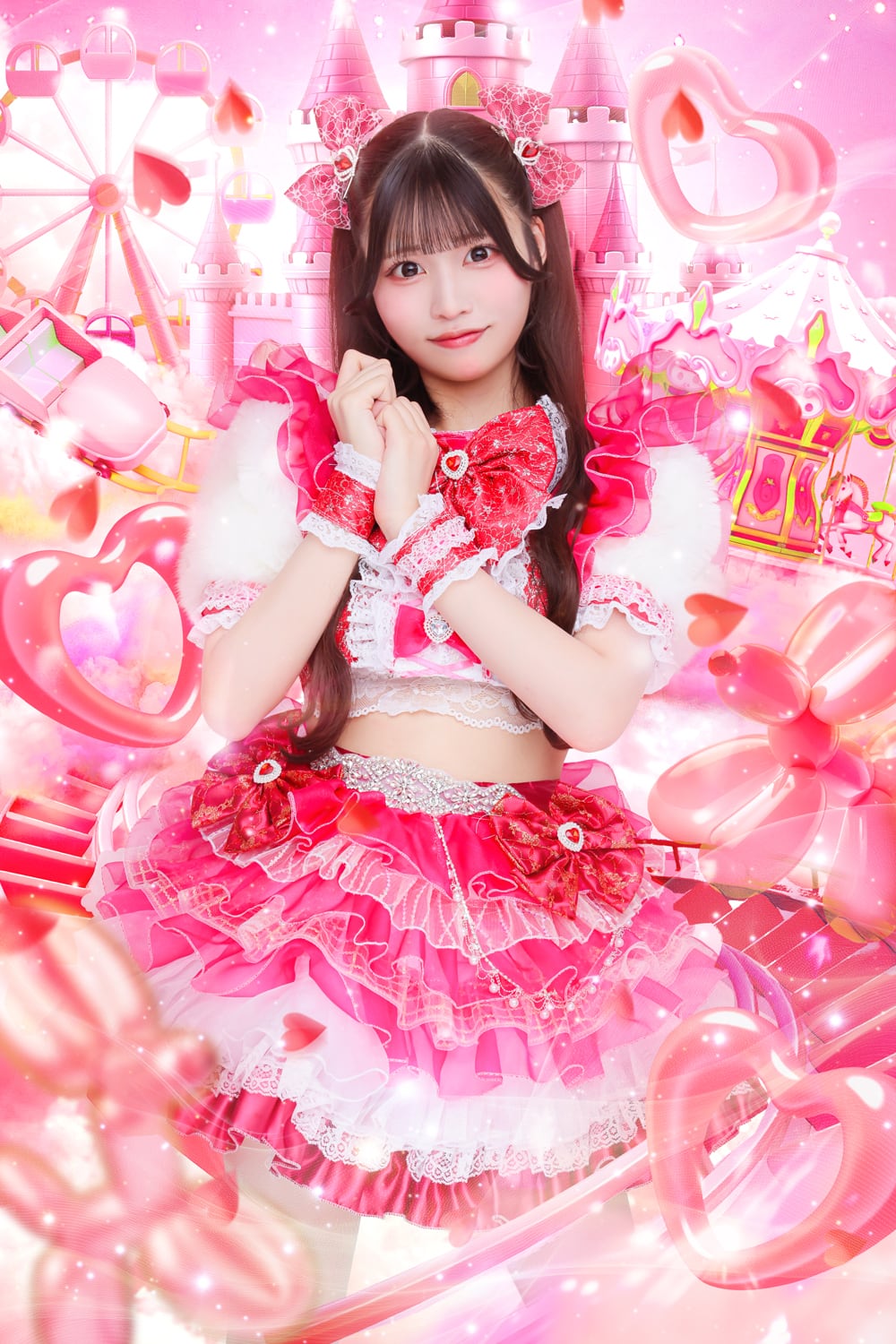 愛菜りさAim卒業DECOチェキ（裏メッセージ付き）