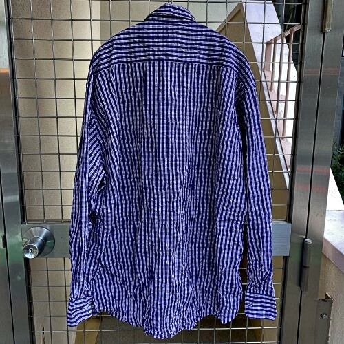 MARTINE ROSE マーティンローズ OVERSIZED CRINKZED SHIRT オーバーサイズクリンクルシャツ 20SS  サイズS【代官山11】 | ブランド古着Brooch powered by BASE