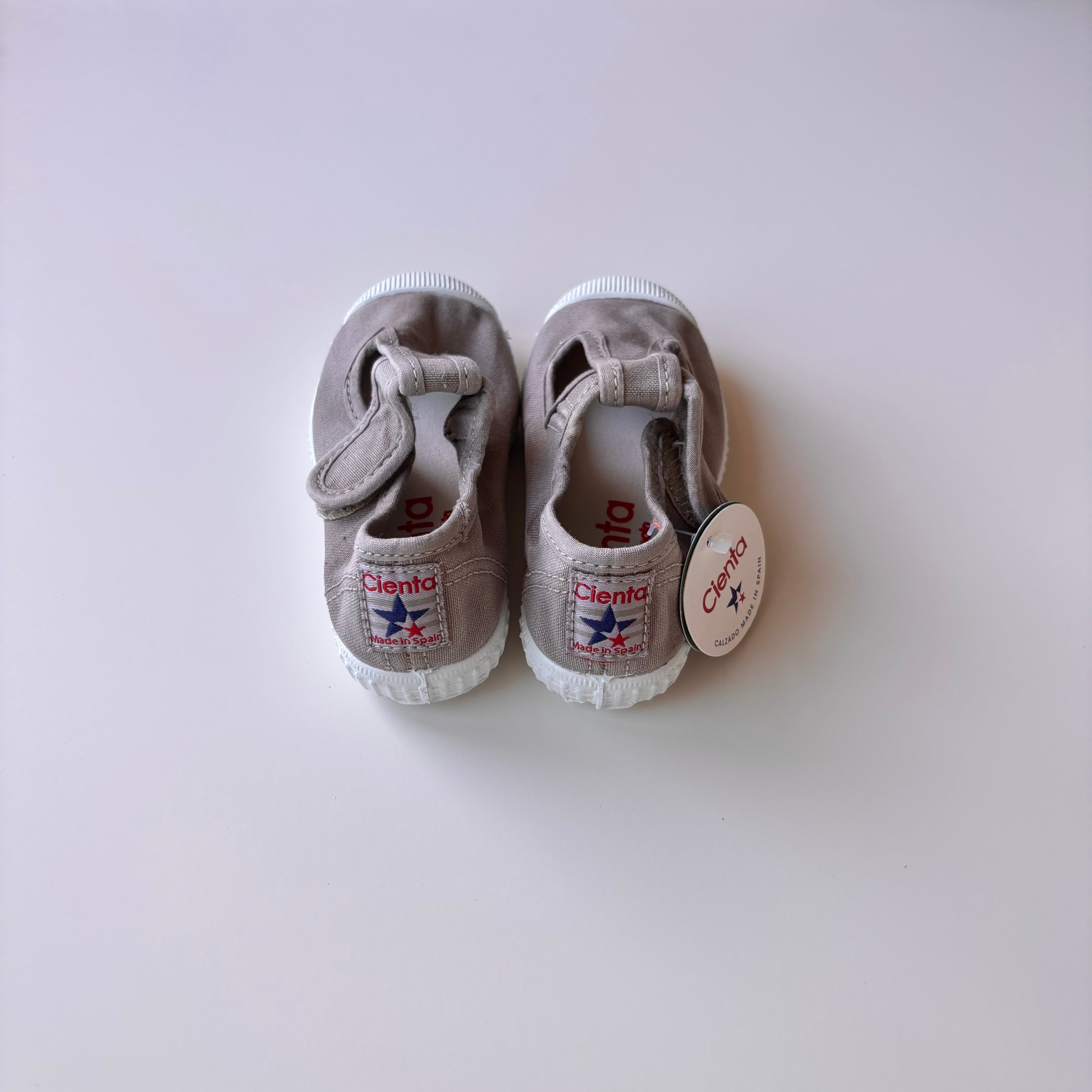 【即納】cienta / canvas Tstrap / gris claro(ムラ染) / No.170