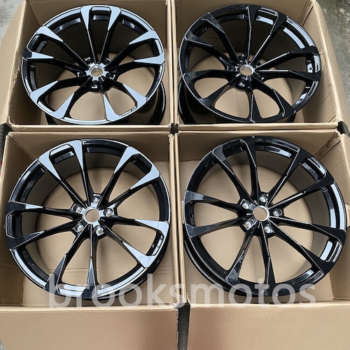 23インチ ツイン 5 スポーク グロス ブラック スタイル 鍛造 ホイール ランボルギーニ ウルス BRN-1953