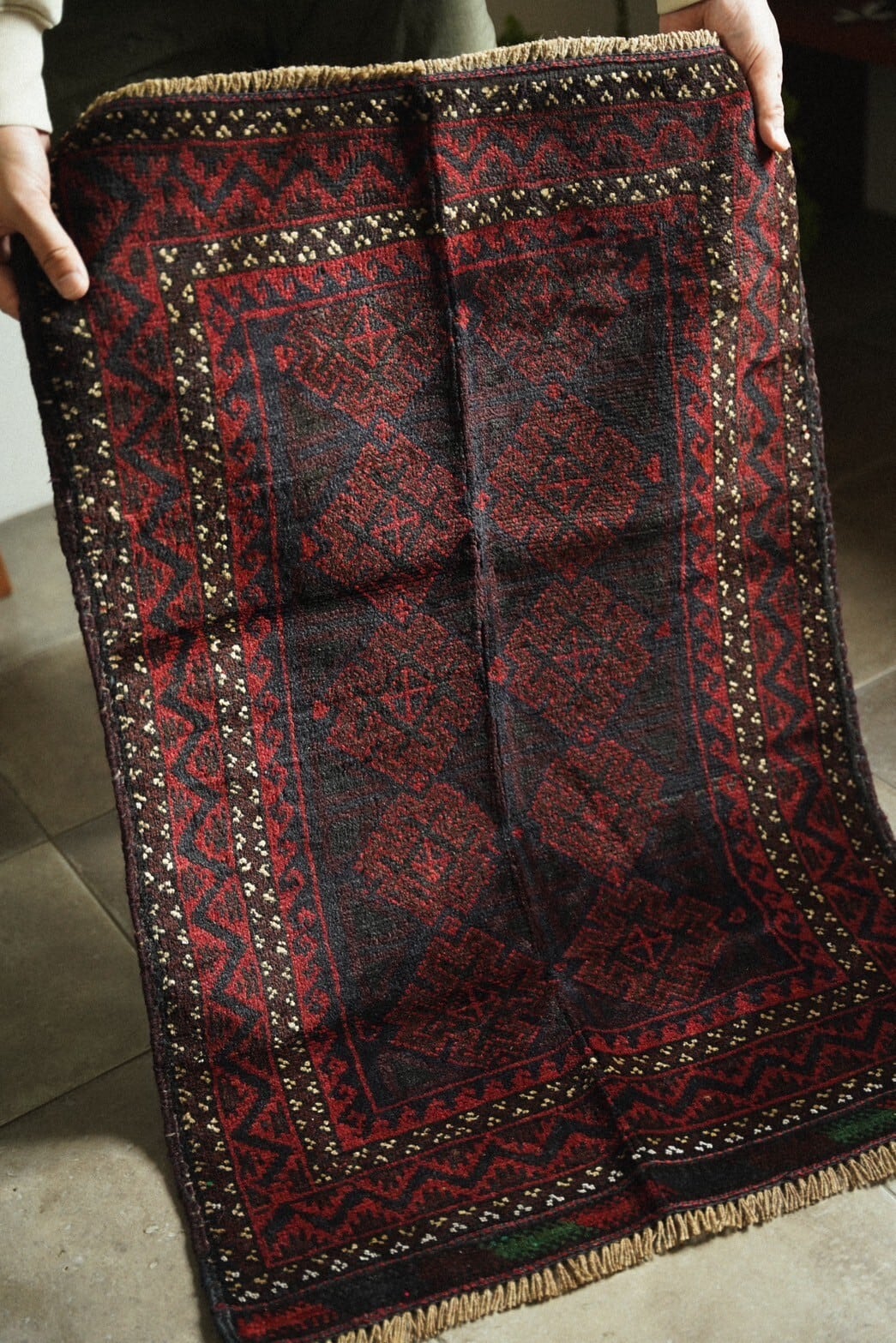 979 -Vintage Baluch rug