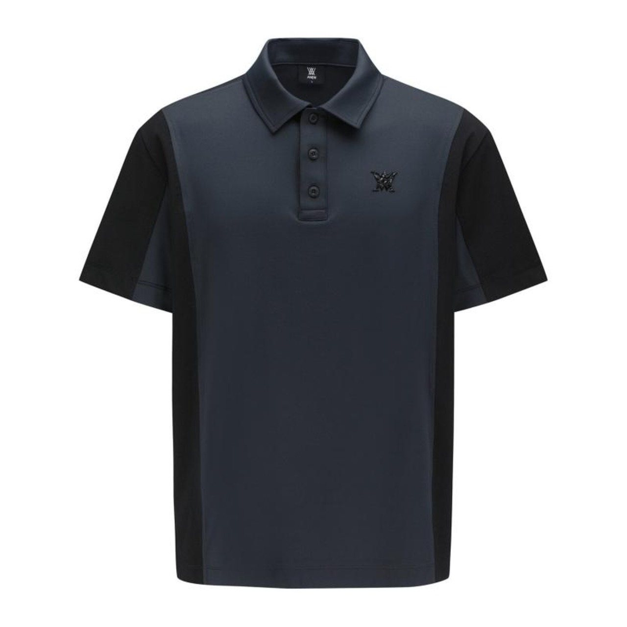MEN SIDE FABRIC BLOCK SHORT T-SHIRT