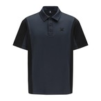 MEN SIDE FABRIC BLOCK SHORT T-SHIRT