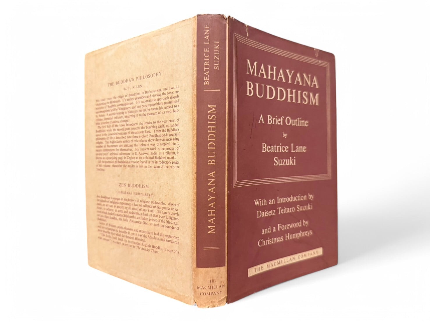 【SAA144】【FIRST AMERICAN EDITION】Mahāyāna Buddhism : A Brief Outline with an Introduction by D. T. Suzuki and a Foreword by Christmas Humphreys(1959) /Beatrice Lane Suzuki