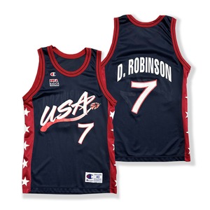 David Robinson 【USA】 Game Shirt. Champion