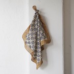 インドの草木染ブロックプリントバンダナ【39】