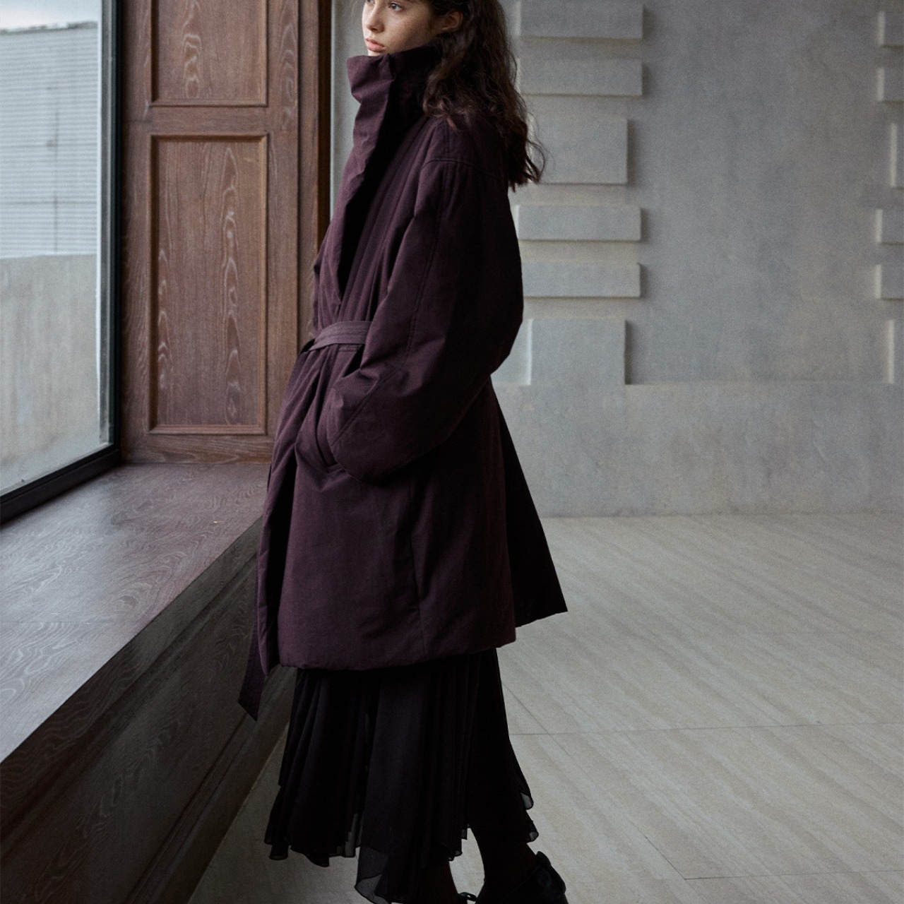 Soft Drape Long Coat T3860