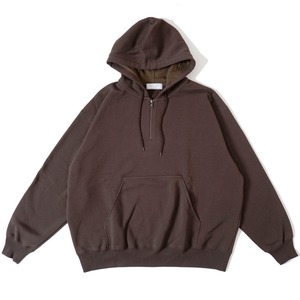 UNIVERSAL PRODUCTS. / YAAH HALF ZIP SWEAT HOODIE