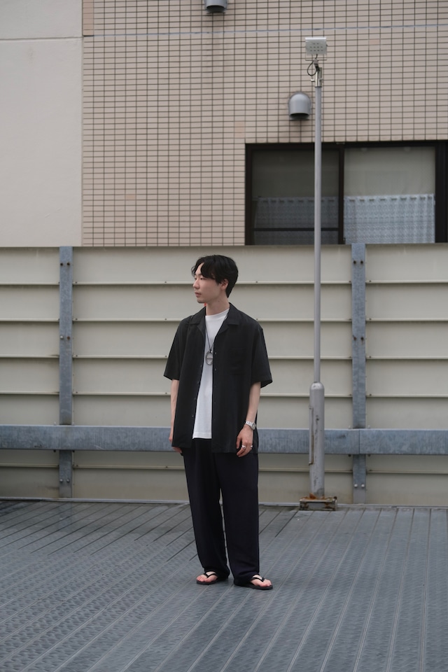 Utah/"Giorgio Sant'Angelo" 3-tuck linen trousers