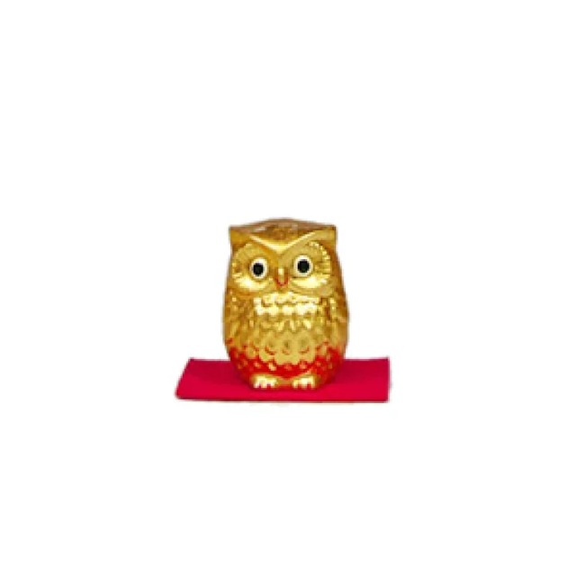 金箔貼 梟置物 「招金福郎(小)」