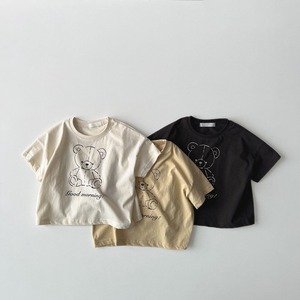 【BABY】クマプリント半袖Ｔシャツ