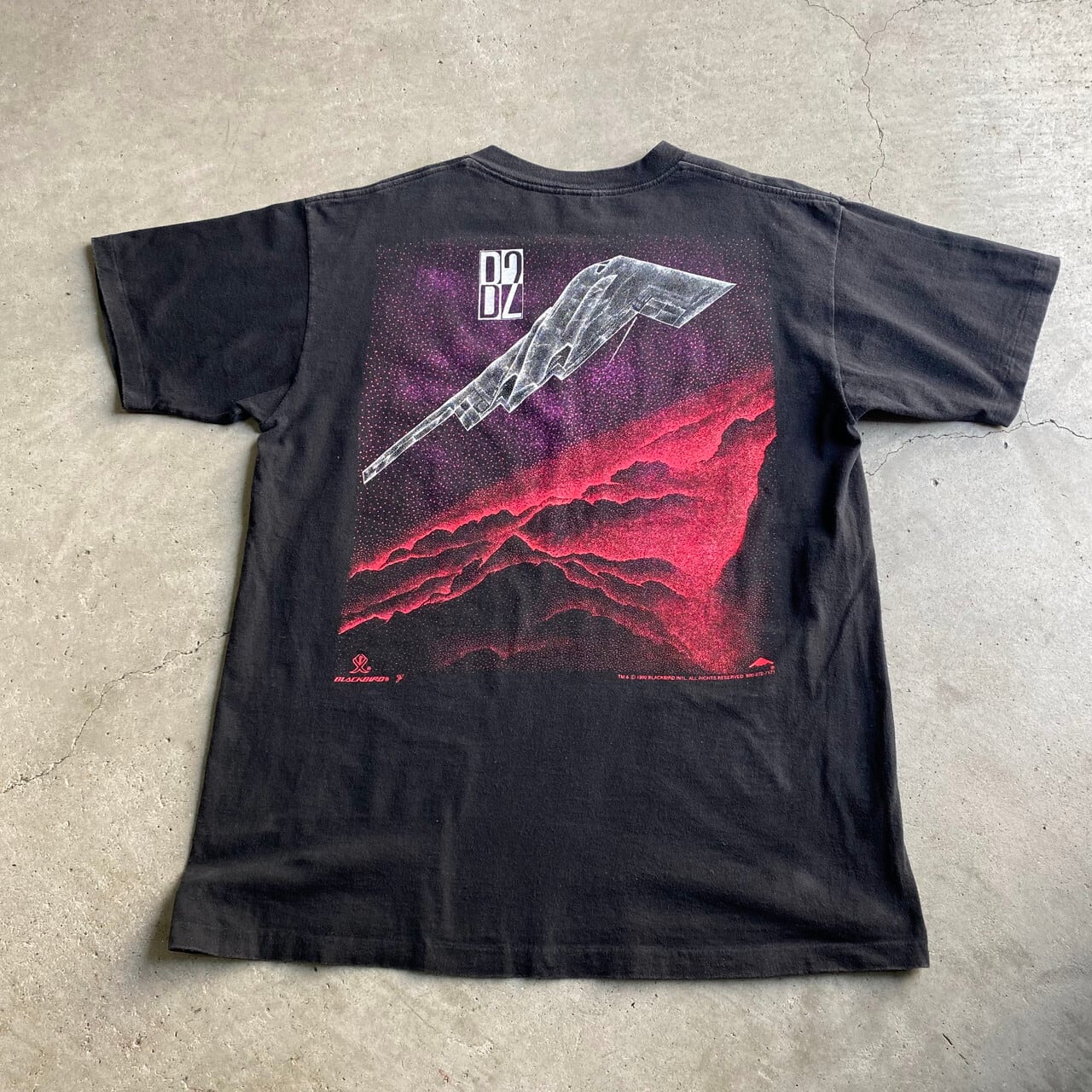 USA製 90年代 ヴィンテージ BLACKBIRD B2 両面プリント Tシャツ メンズ 