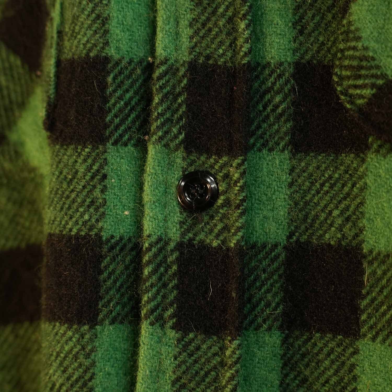80's melton ウール チェックシャツ アメリカ製 Mサイズ程度 WOOL
