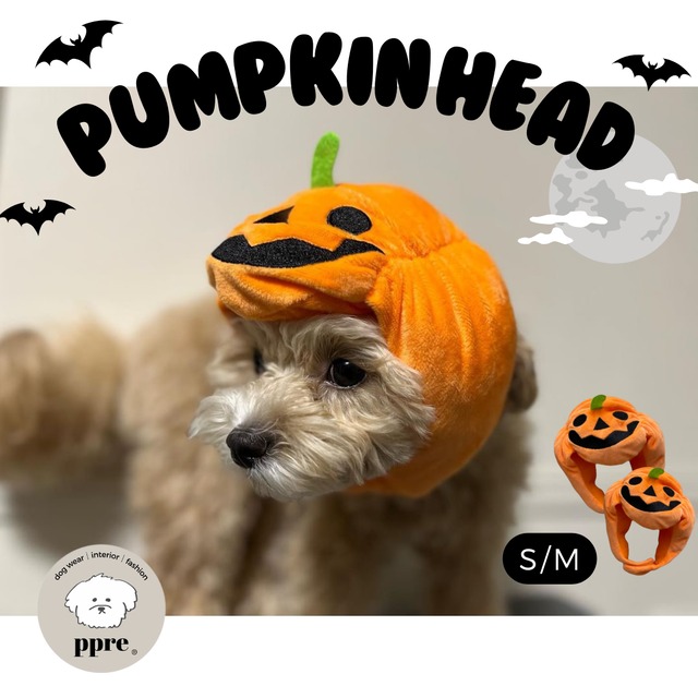 ハロウィン かぼちゃ ヘッド 帽子 仮装 コスプレ イベント パンプキン  犬 ペット ぬいぐるみ クッション