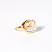 【9号-B】オーラクォーツ リング