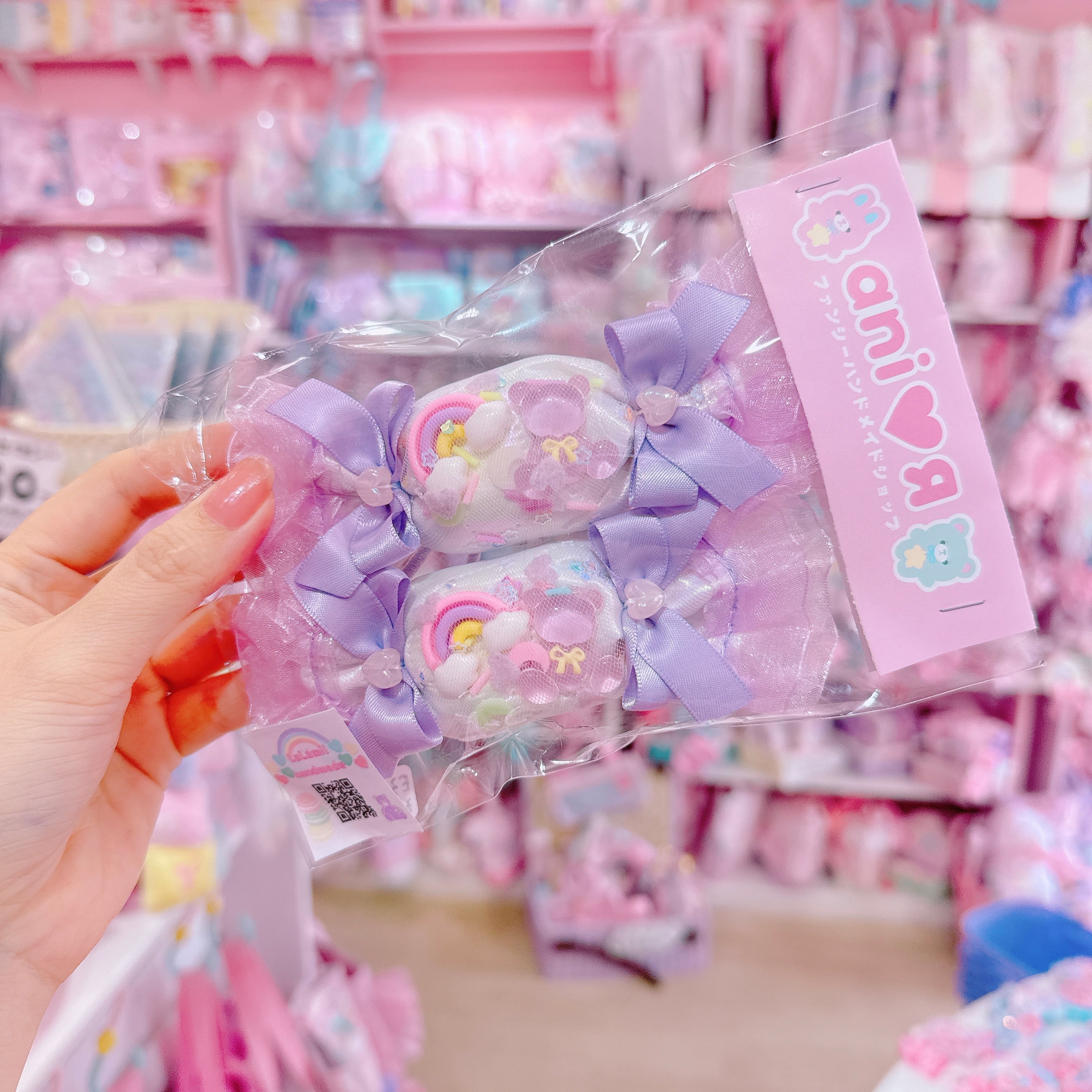 【E3】101-9 BIGキャンディツインヘアゴム