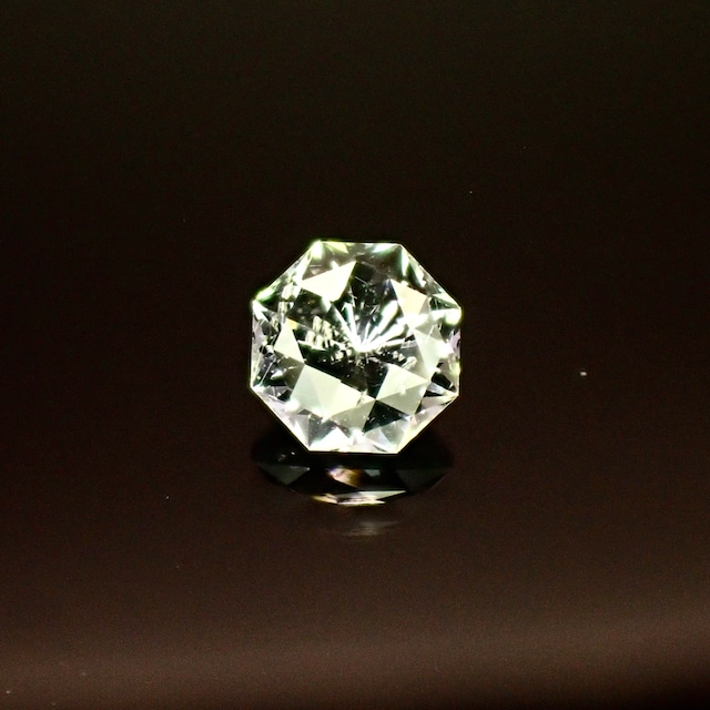 【Original Cut】翠蒼色に煌めくスターローズカット 0.46ct 天然 非加熱ゾイサイト