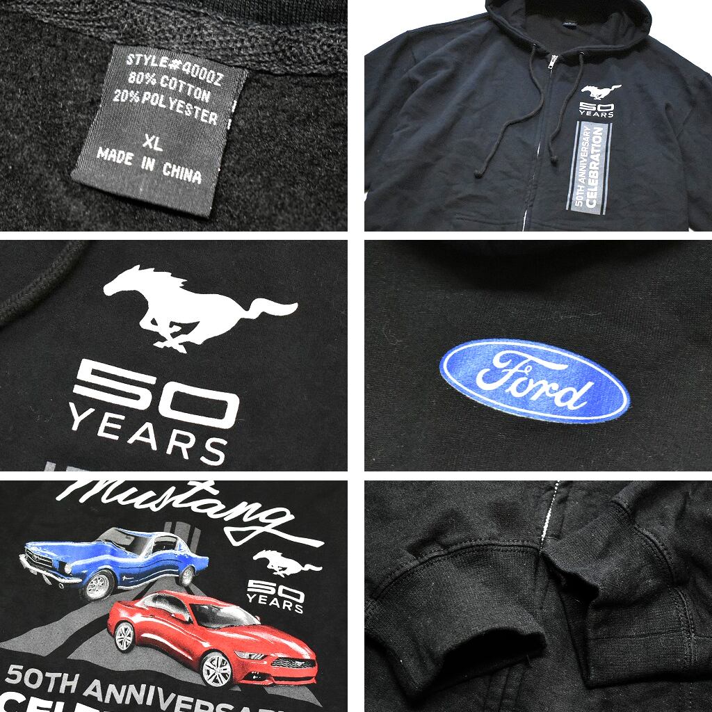 1点物◇フォードFORDバックプリント黒ジップアップパーカー古着 1点物◇フォードFORDバックプリント黒ジップアップパーカー古着