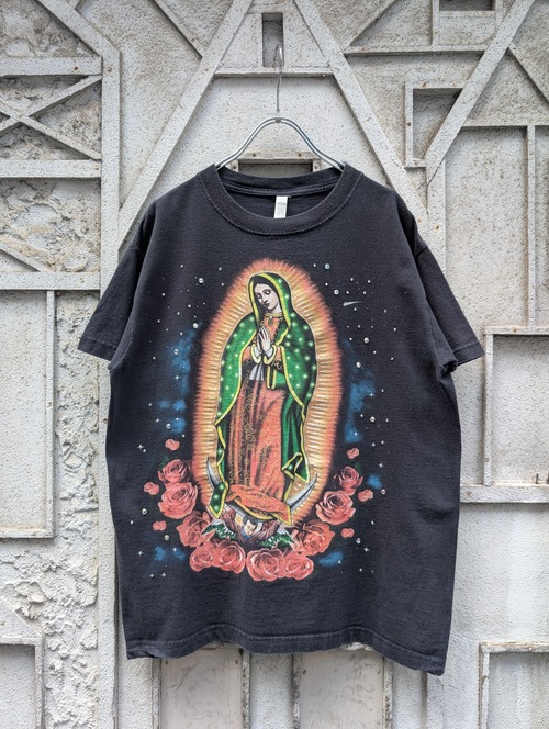 "深緑" REMAKE rhinestone & lame tee
