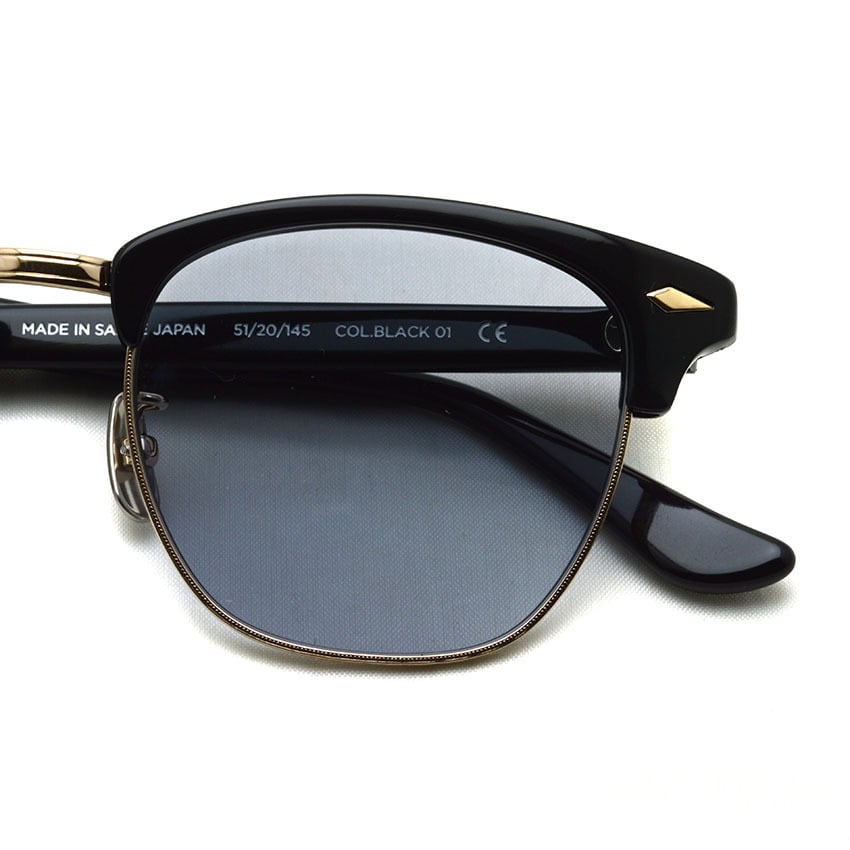 NOCHINO OPTICAL / YUGEN / #1 GLOSS BLACK & CHAMPAGNE GOLD - CLEAR