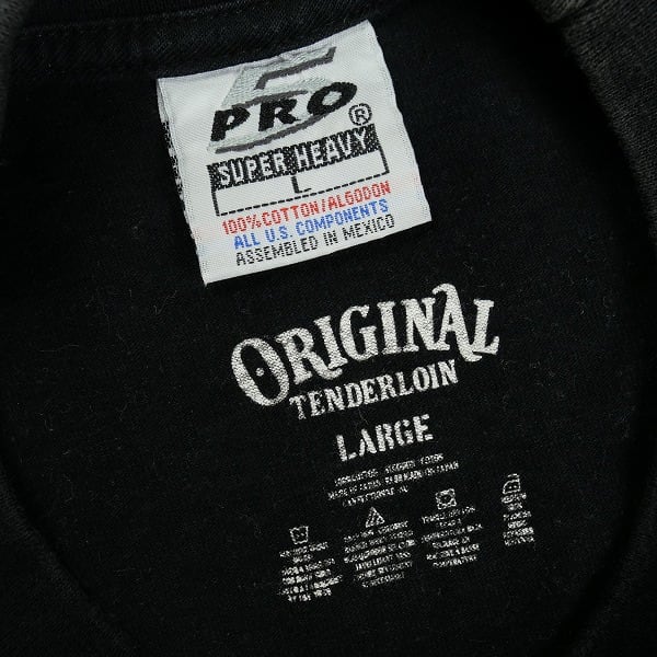 テンダーロイン TEE ON 「Lサイズ」【新品】 Size【L】 TENDERLOIN テンダーロイン TEE M BLACK Tシャツ 黒 【中古