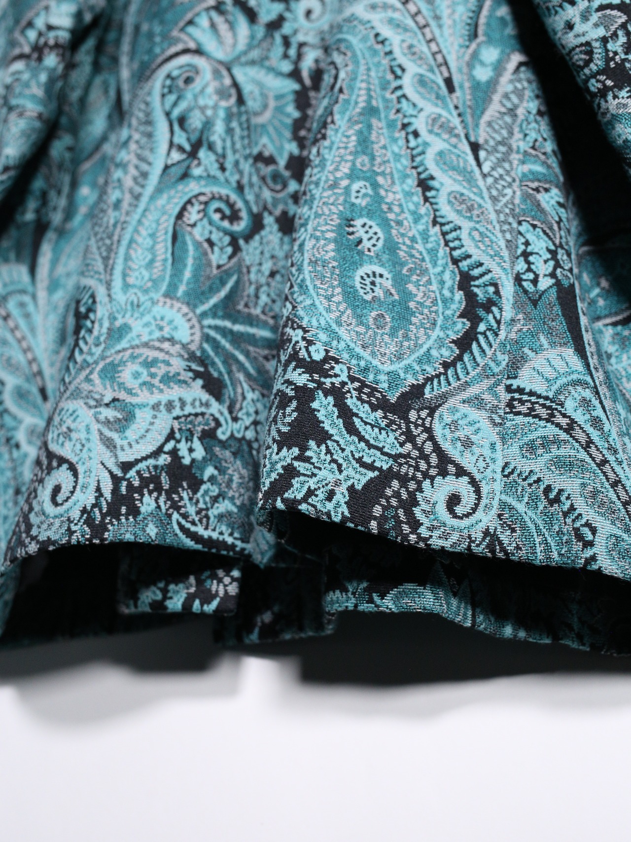 mint coloring paisley pattern easy tailored jacquard jacket - 16