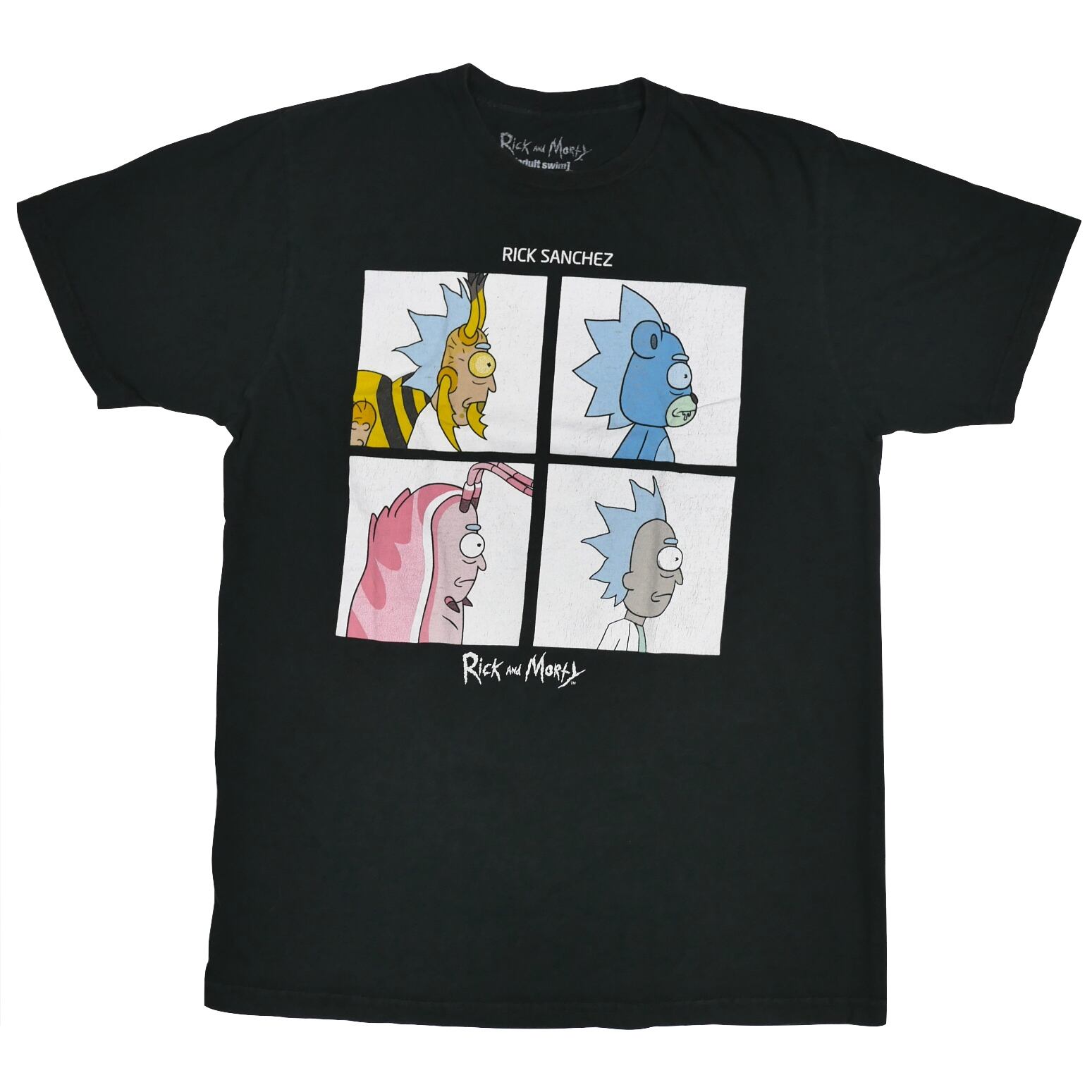 USED【L】Rick and Morty Gorillaz Parody Tee / ©2019 Cartoon Network