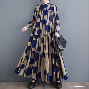 Polka Dot Tiered Dress / ポルカ ドット ティアード ドレス ワンピース