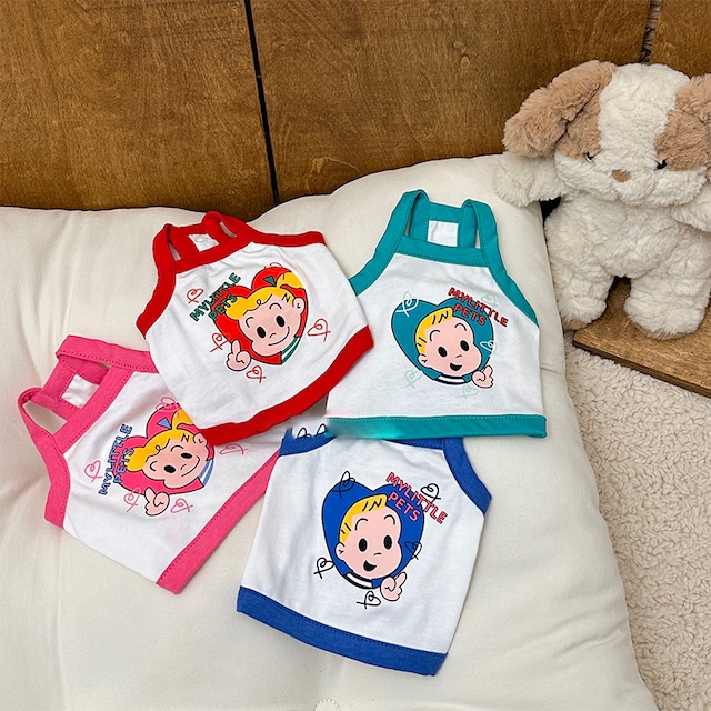 【PET】全4種類可愛いJack&Jillプリントキャミトップス