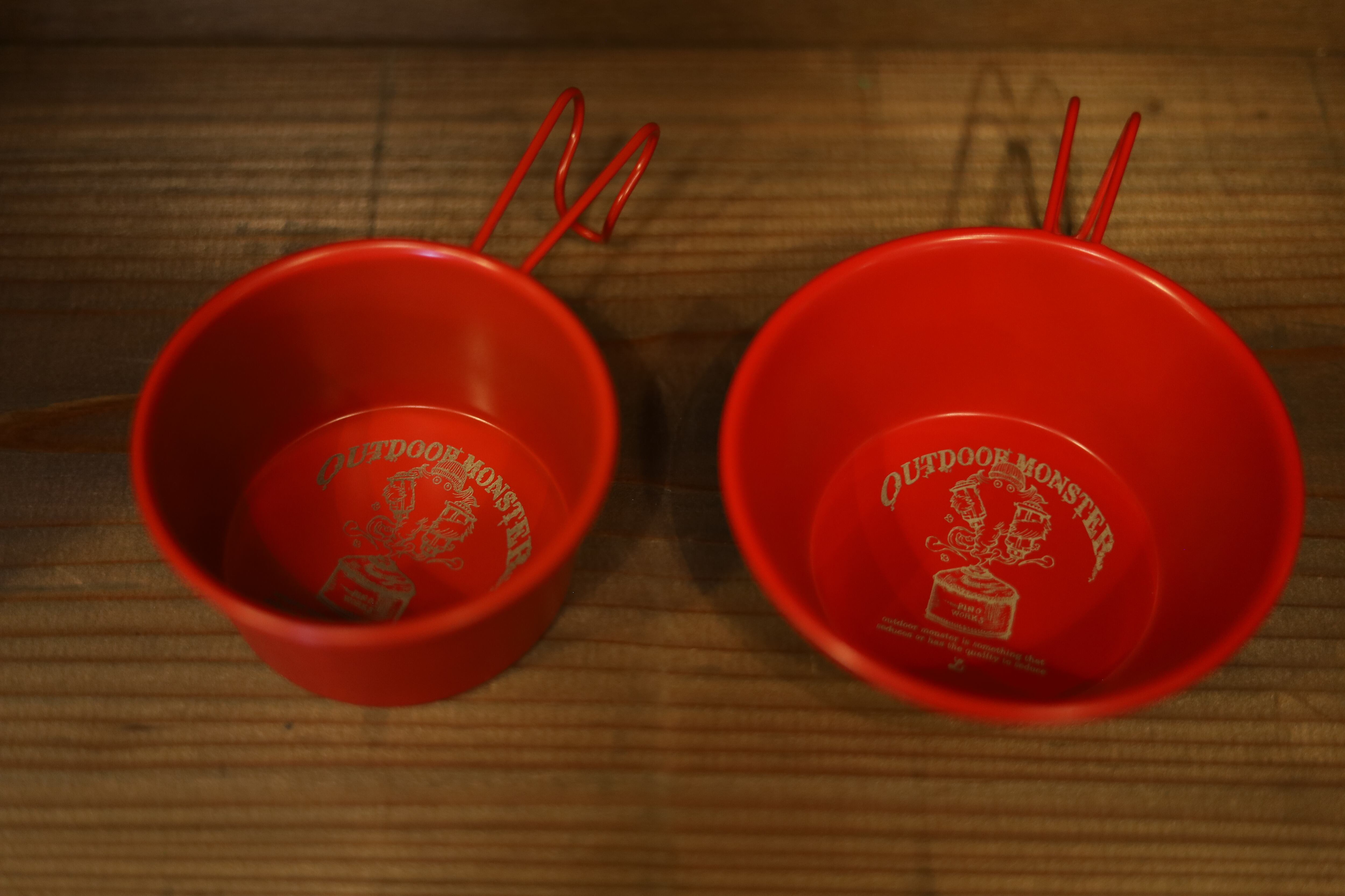 PINOWORKS×OUTDOORMONSTER シェラカップ 【赤 / スタンダード】 | one4