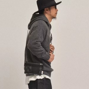 レイジーチェーン ジップフードニット A2001