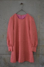 Coral pink mini dress