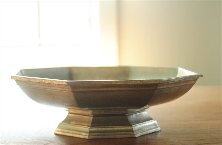 アンティーク ピューター ボウル トレー フランス