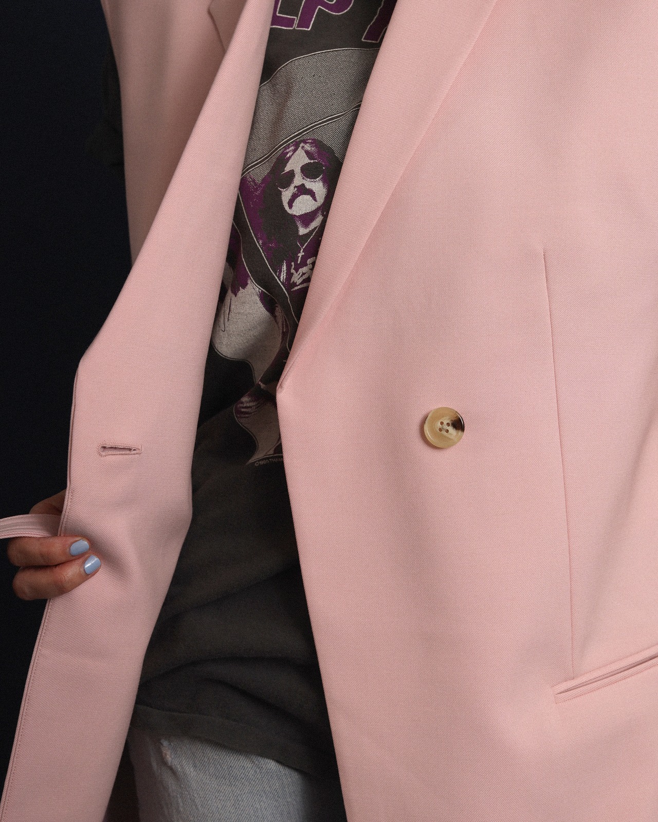 Helmut Lang / Pink Belted Vest