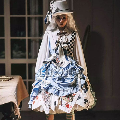 K2481 東方Project 犬走椛 風 衣装+ウィッグ+ヘッドアクセ コスプレ