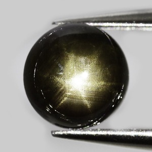 ブラックスターサファイア 1.26ct ルース ラウンド カボション