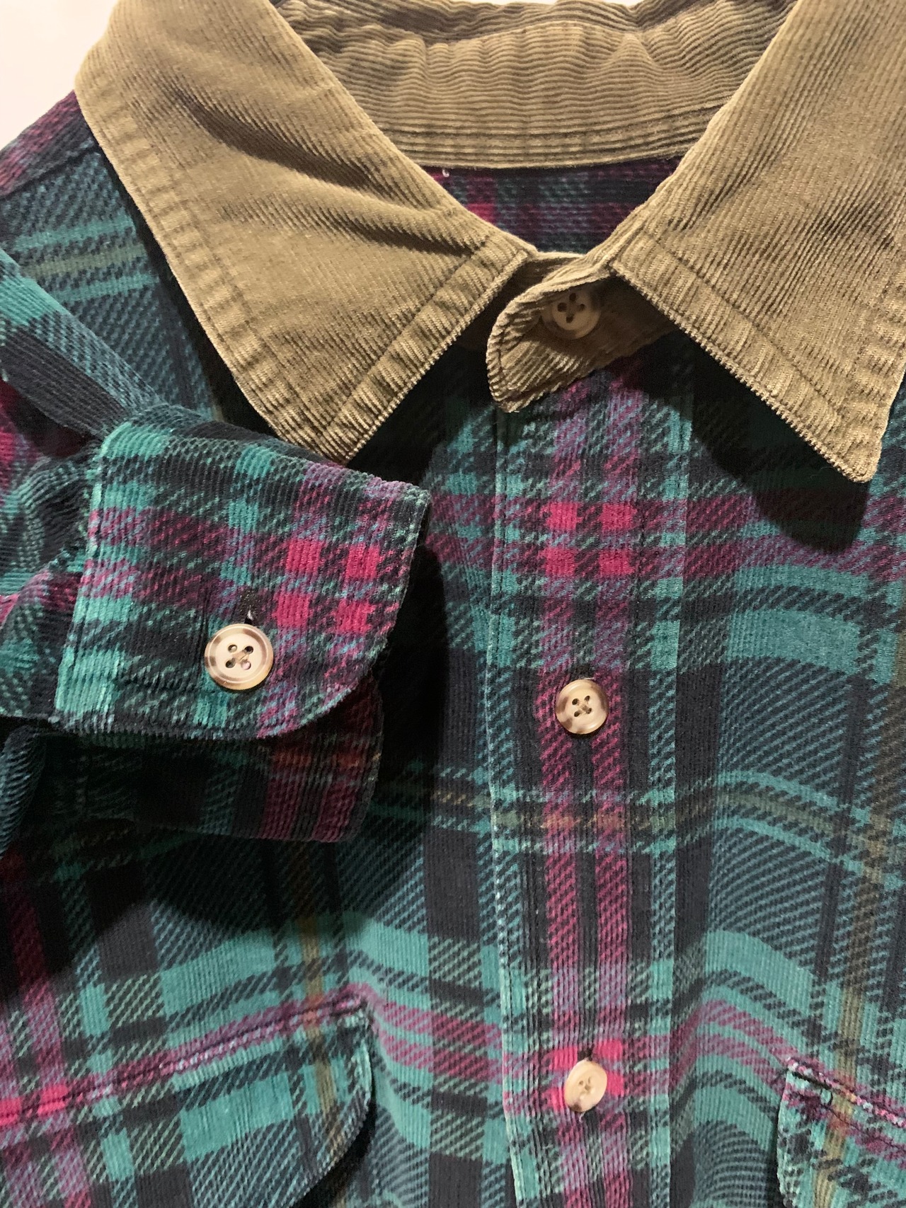 90s  Eddie Bauer flanne Shirt【S】