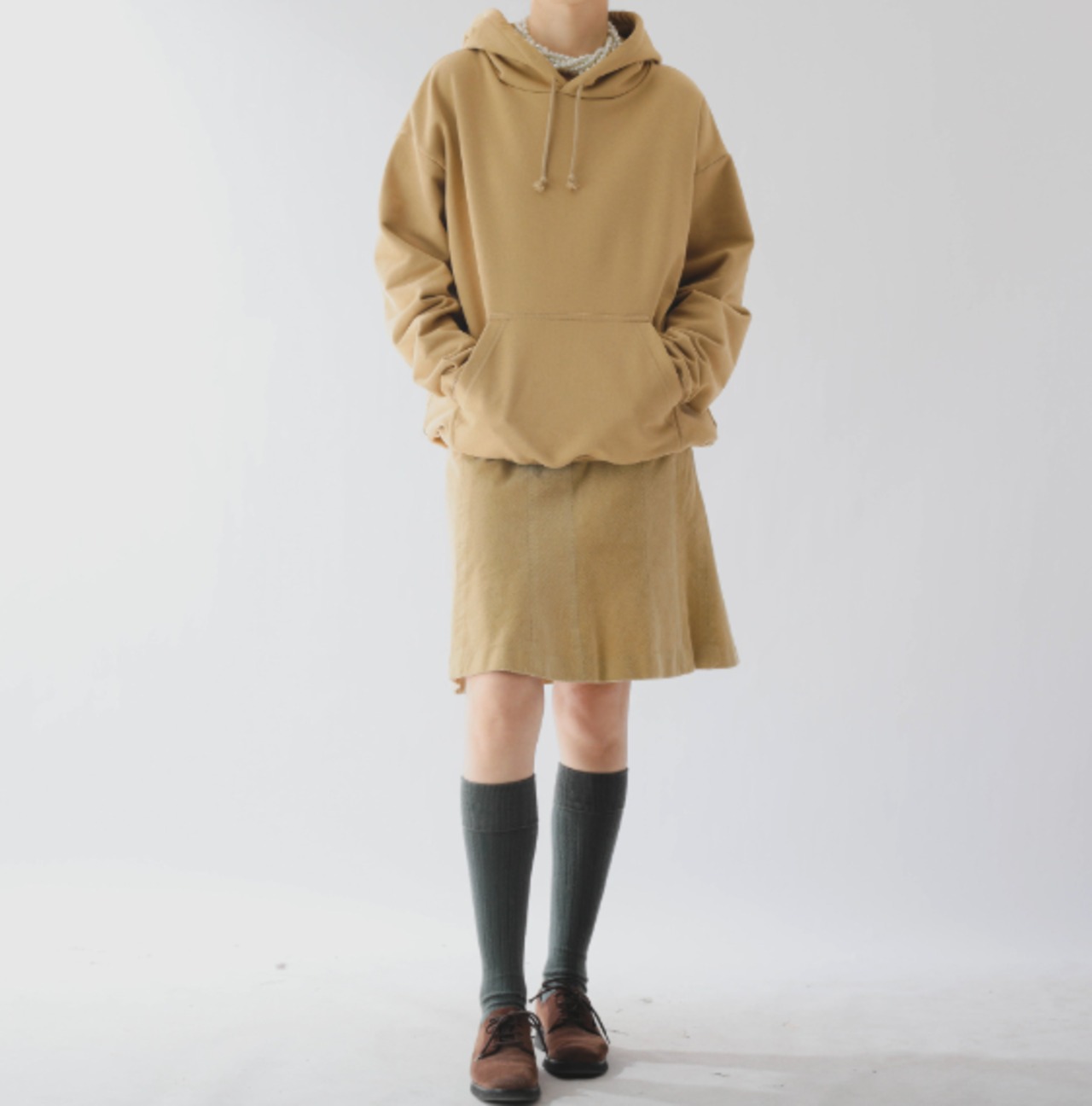 ヴィンテージライクくすみカラーフーディースウェット   F0049 - 8