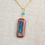 陶器ネックレス  みずたまりno.14 小窓