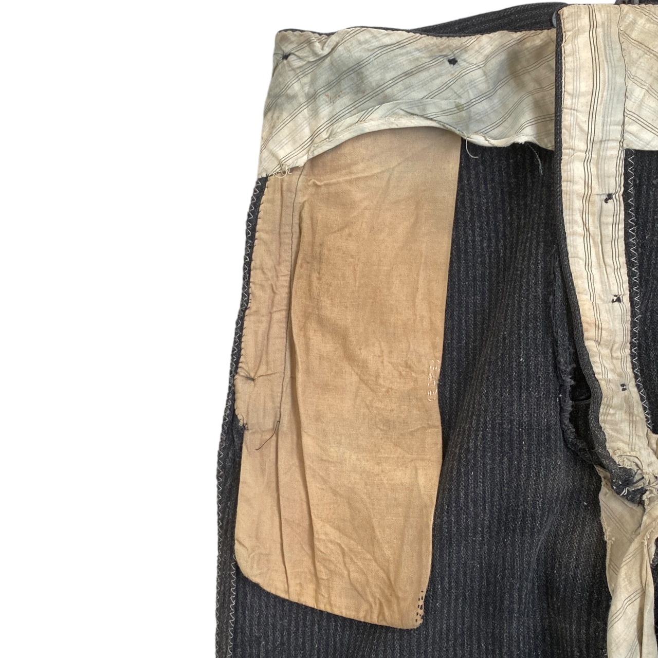 30s~40s EURO vintage French stripe work pants ”VETEMESTS ANDRE 