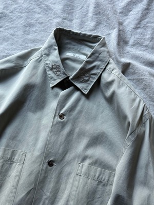 "Y's for men" graige semi long shirt
