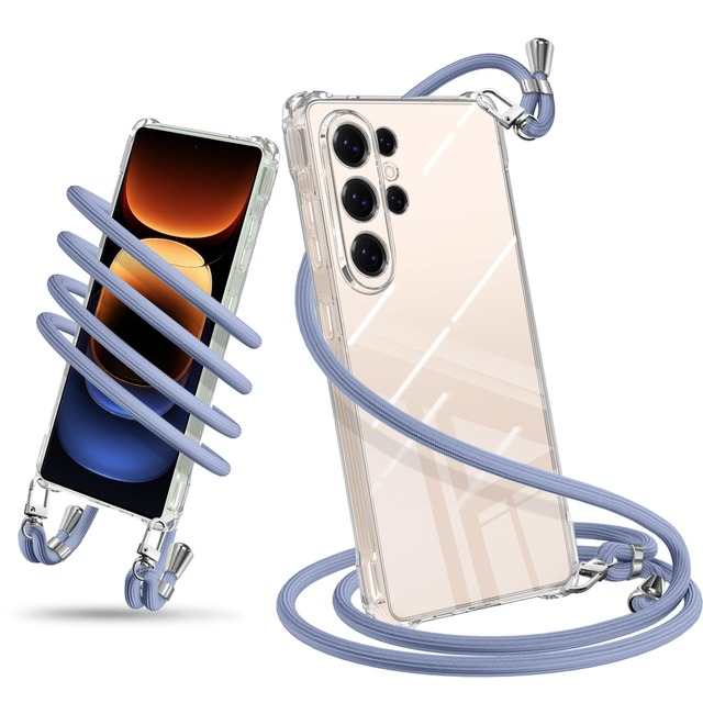 Wodiguson Galaxy S26 Ultra 向けの ケース クリア ショルダー ギャラクシー S26ultra カバー 耐衝撃(クリア)