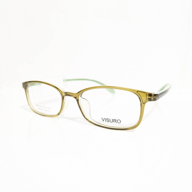 【VISURO】スクエアセルフレーム　ライトグリーン