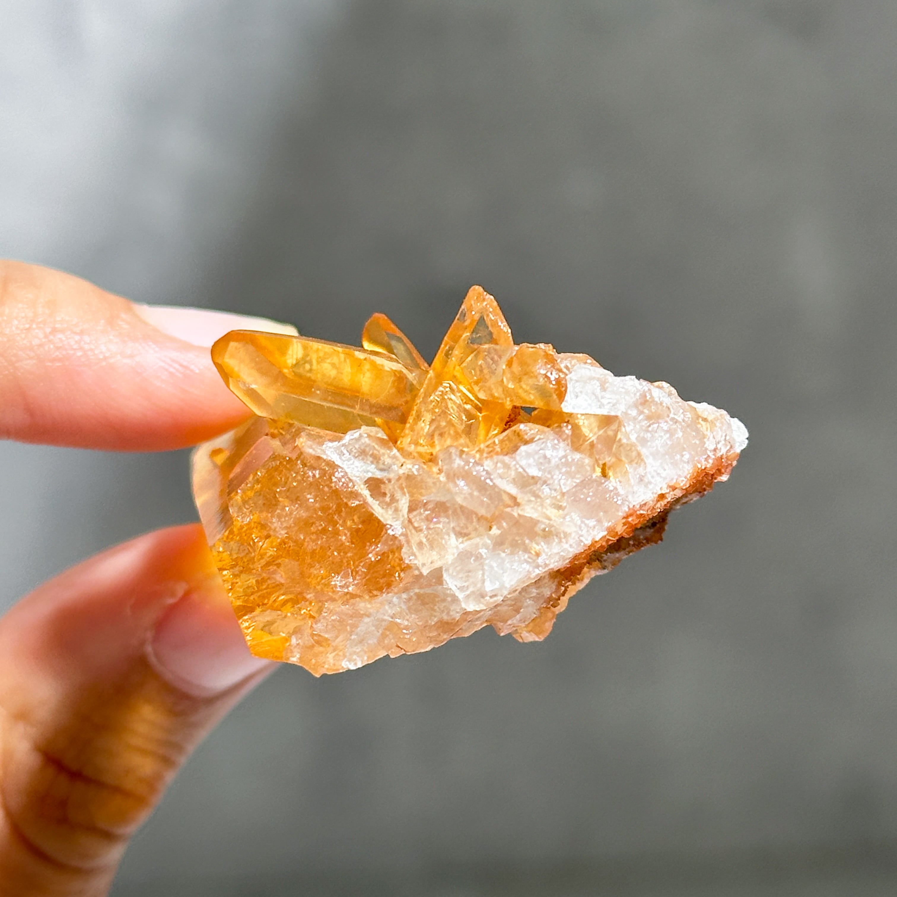 ミナスジェライス産タンジェリンクォーツ クラスター23◇ Tangerine