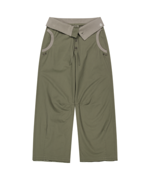[COYSEIO] FLOW FOLD PANTS KHAKI 正規品 韓国ブランド 韓国通販 韓国代行 韓国ファッション コイセイオ 日本 店舗